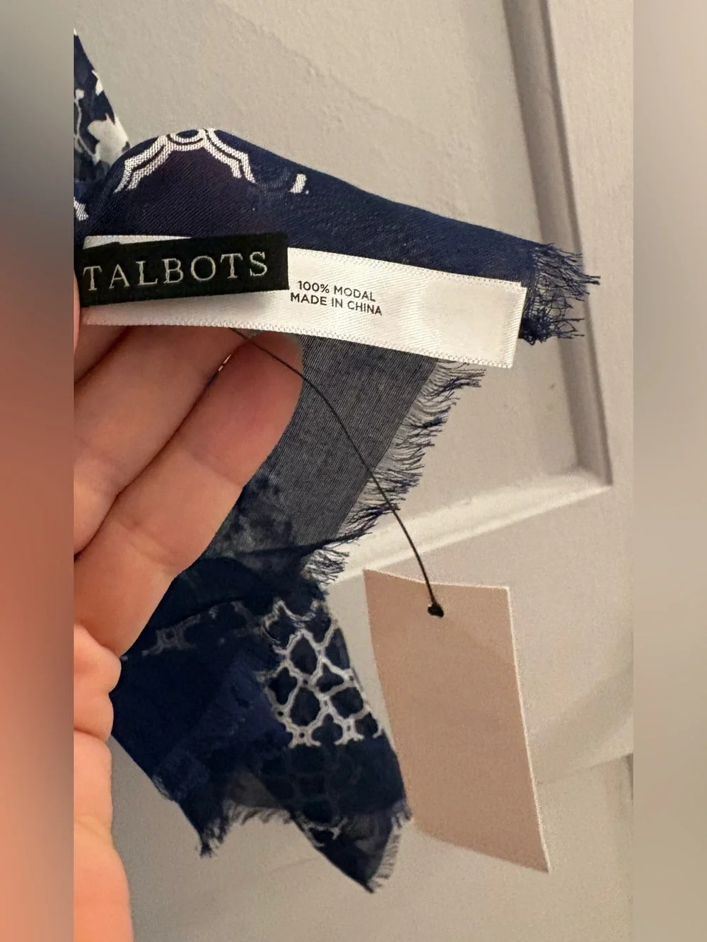 Talbots BOTANICAL FLORAL OBLONG SCARF NWT